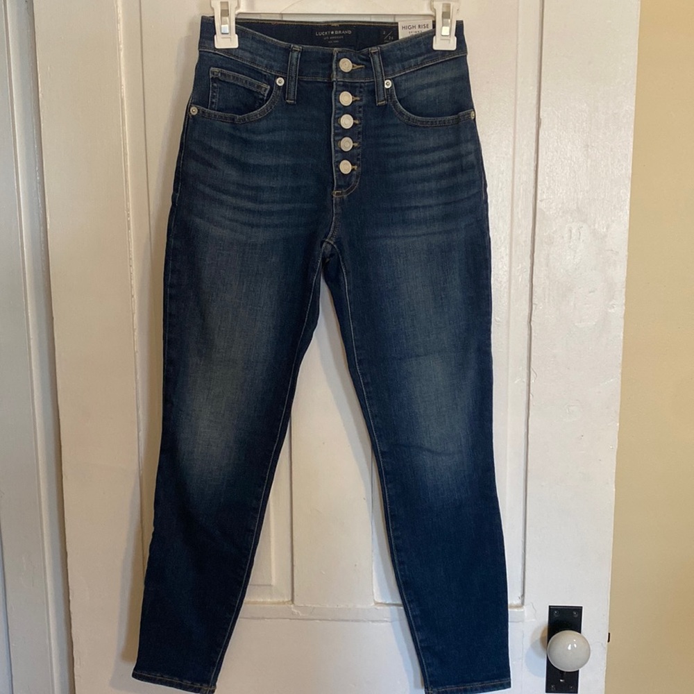 Lucky Brand Bridgette high rise skinny jeans